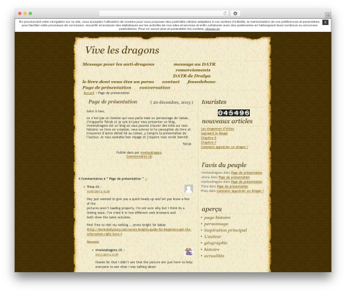 WP theme DaVinci-Code - vivelesdragons.unblog.fr