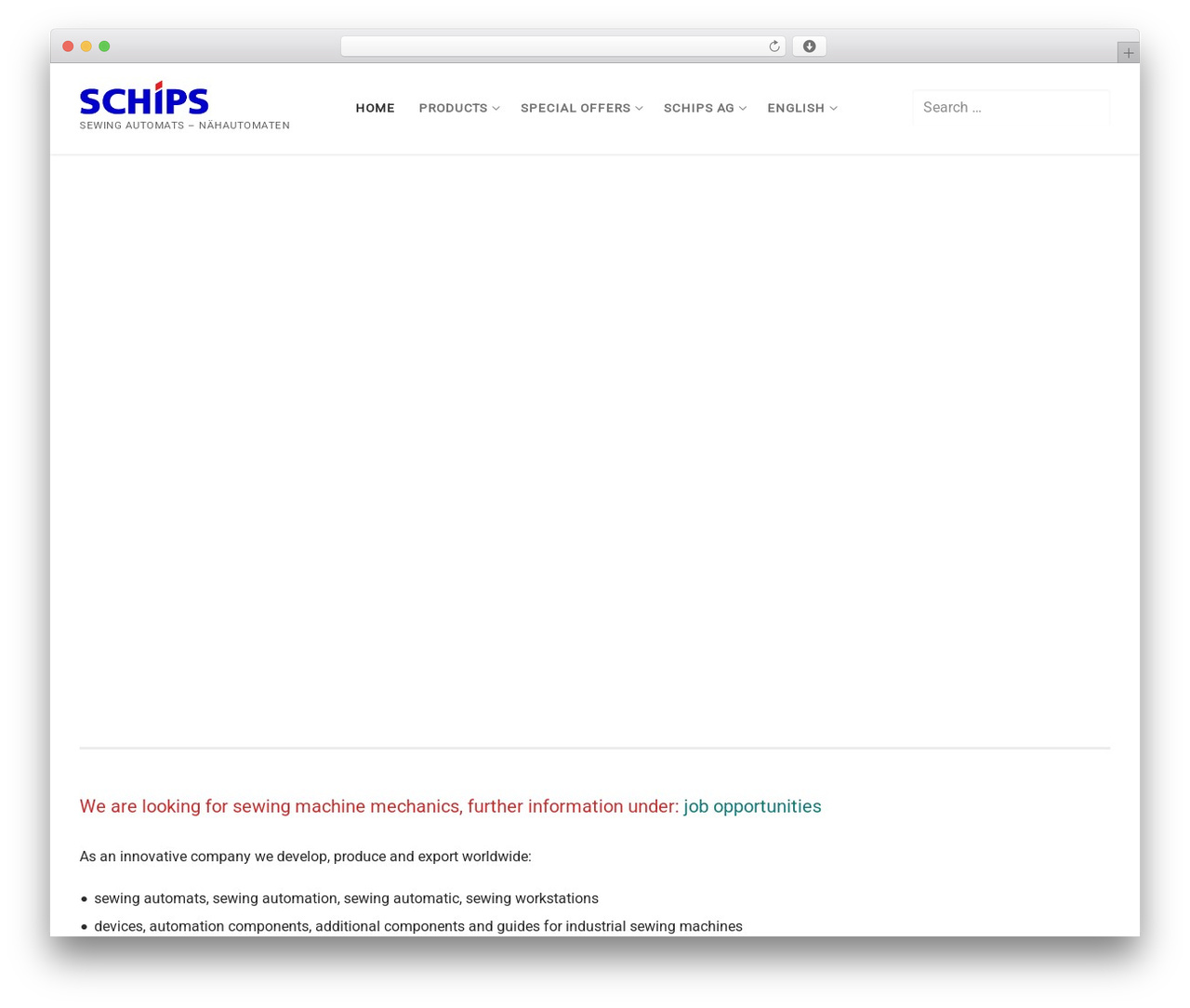 Customify WordPress theme - schips.com