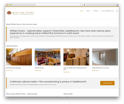 Gt3 pagebuilder custom WordPress plugin - williamevanscabinetmaker.co.uk