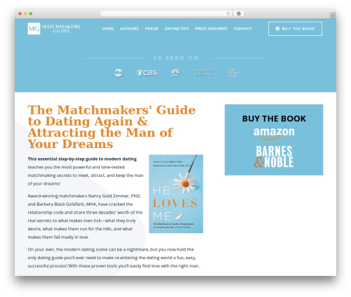 JupiterX WordPress template - matchmakersguide.com