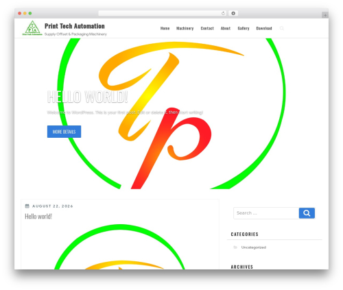 Ecommerce Storefront WordPress theme - printtechbd.com