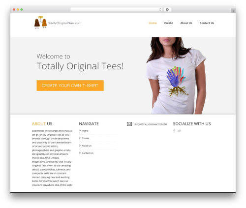 Mercor WordPress theme - totallyoriginaltees.com