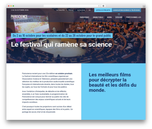 PARISCIENCE WordPress theme - pariscience.fr