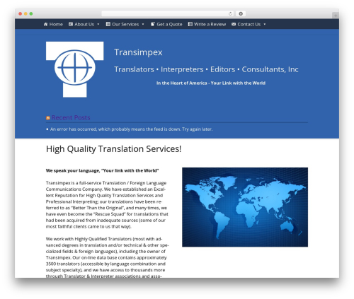Theme WordPress Rapid Platform Base - transimpex.com