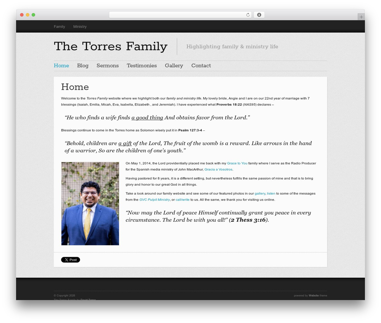 Theme WordPress Website - torresonline.org
