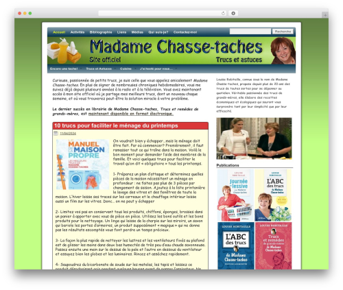 Weaver WordPress theme - madamechassetaches.com