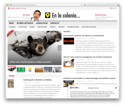 WordPress theme Advanced Magazine Pro - enlacolonia.com