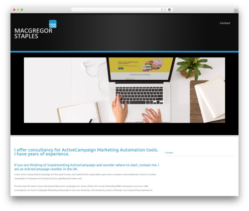 WordPress theme Encounters - macgregorstaples.co.uk