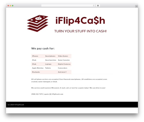 WordPress theme Gutenberg Starter WordPress Theme - iflip4cash.com