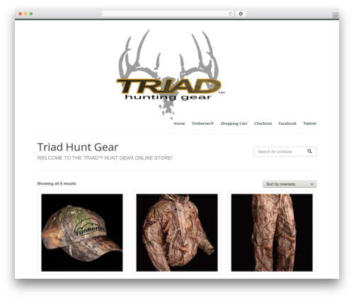 WP FlexiShop Two theme WordPress - triadhuntgear.com
