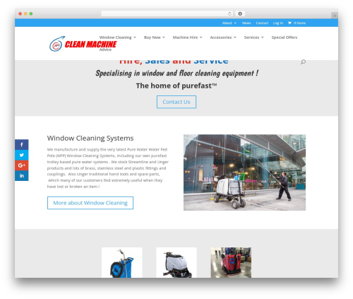 CLEAN MACHINE WordPress theme - machinesthatclean.com