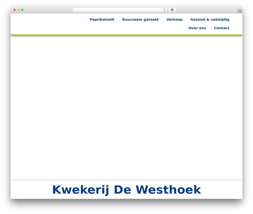 Hello Elementor WordPress theme - kwekerijdewesthoek.nl