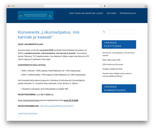 Hostmarks theme WordPress - ekkl.edu.ee