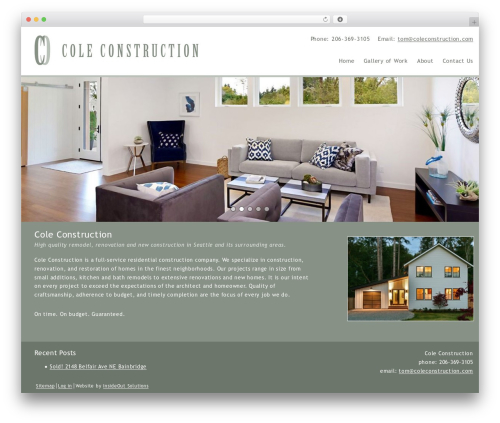 Io slideshows WordPress plugin - coleconstruction.com