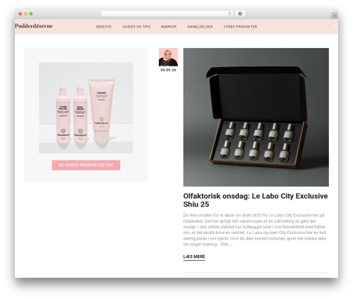 Ruby Studio 3.0 WordPress theme - pudderdaaserne.dk