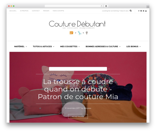 Theme WordPress Piemont - couturedebutant.fr