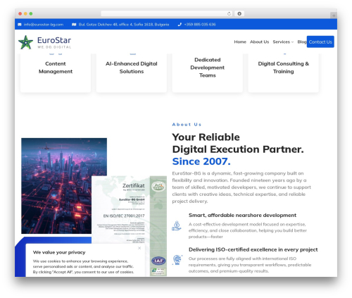 Theme WordPress Techno - eurostar-bg.com