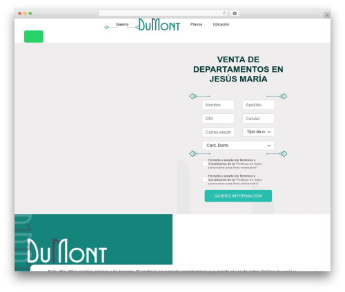 Theme WordPress Malcolm - dumont.arteco.pe
