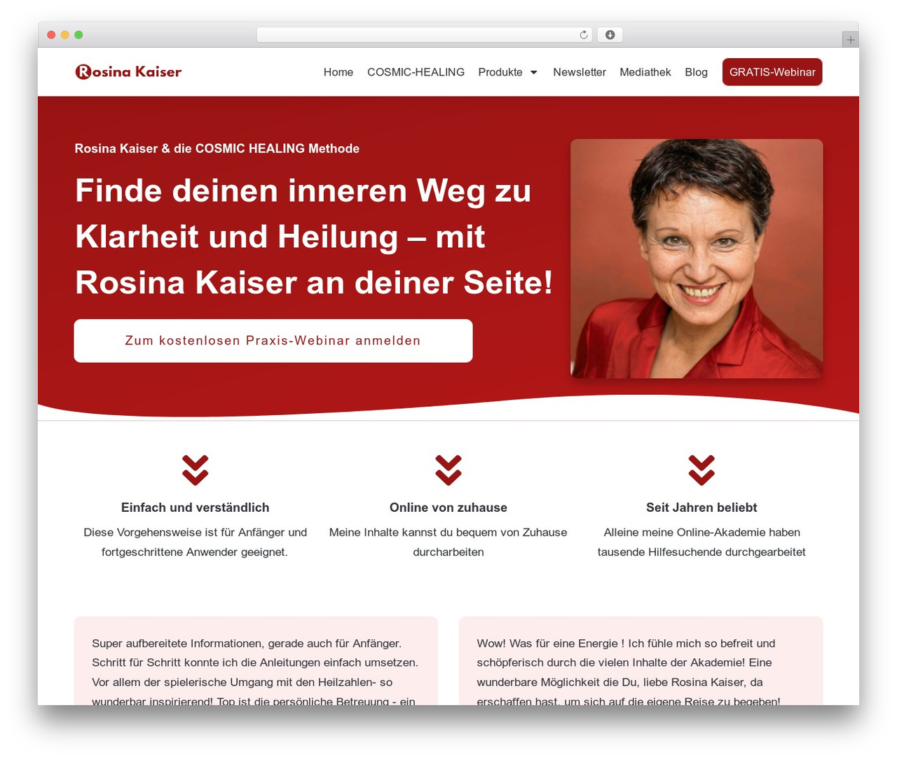 Theme WordPress Thrive Theme Builder - rosinakaiser.de