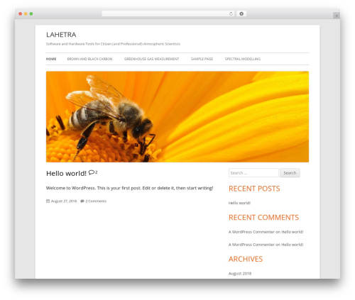 Tiny Framework WordPress theme - lahetra.com
