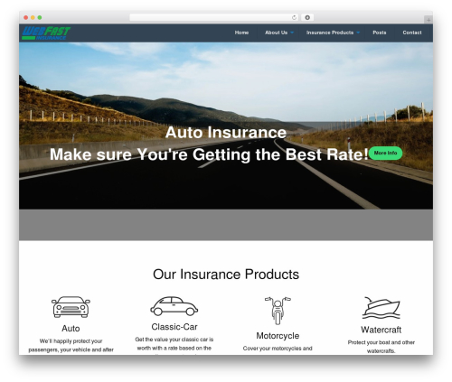 WEBFAST WordPress theme - webfastinsurance.com