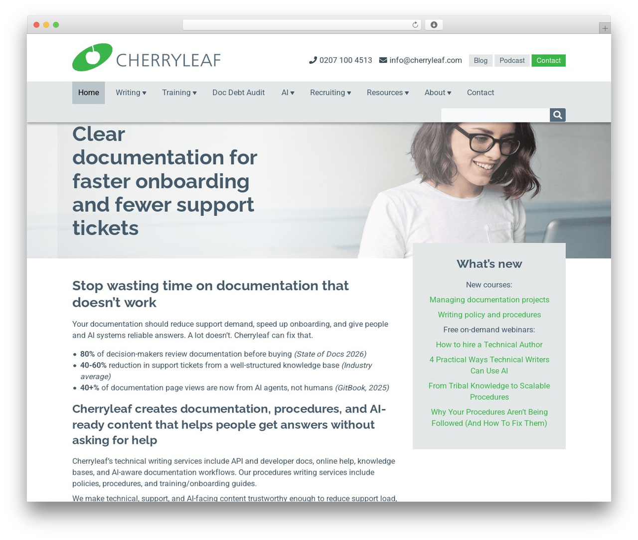 WordPress theme Cherryleaf - cherryleaf.com