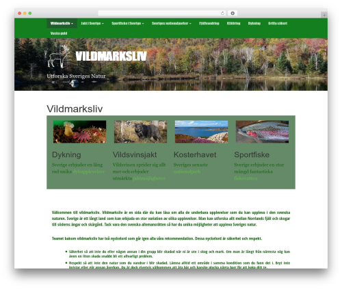 Bootstrap Canvas WP WordPress theme - vildmarksliv.nu