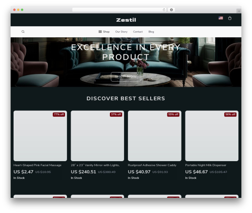 Botticelli WordPress website theme - zestil.shop