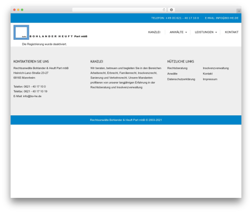 Consultancy wp WordPress plugin - bo-he.de