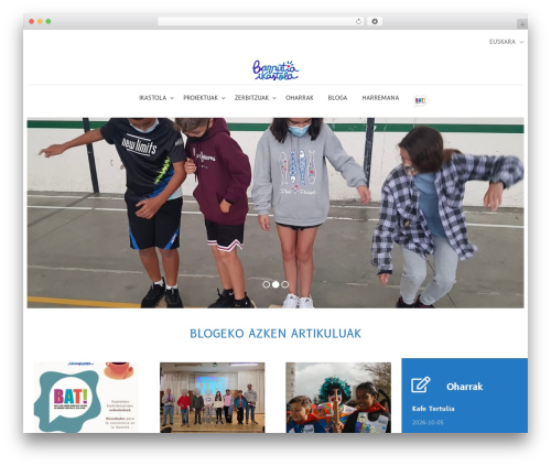Creatink WordPress theme - barrutia.eus