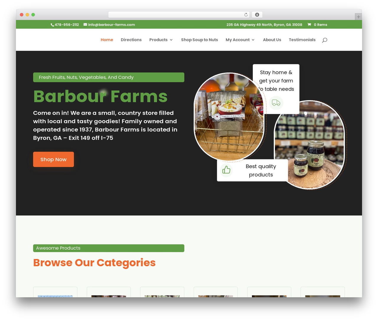 TRoo Grocery WooCommerce Divi Child Theme best WordPress theme - barbour-farms.com