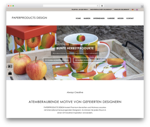 Float menu pro WordPress plugin - paperproductsdesign.de