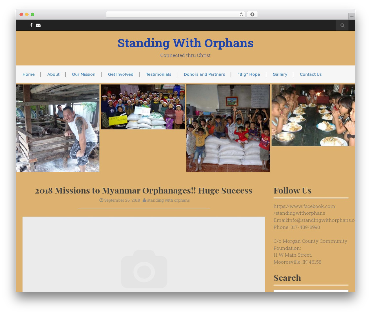 Flat White theme WordPress - standingwithorphans.org