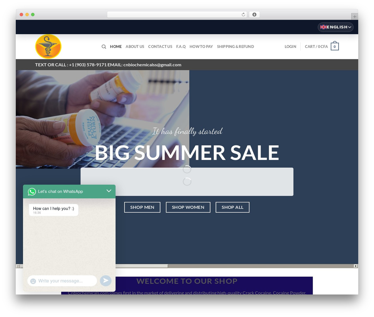 Flatsome WordPress theme design - cnbiochemicals.com