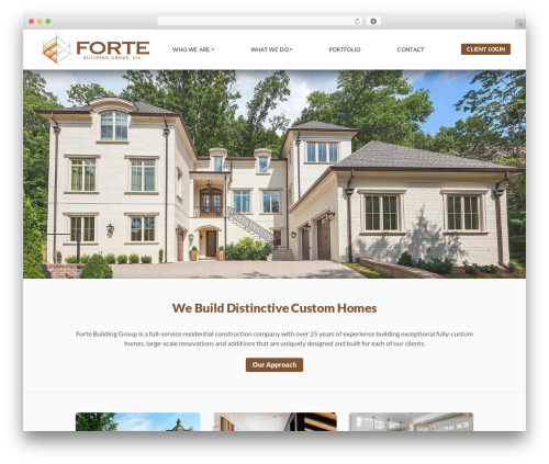 Forte Builders WordPress theme - fortebuilding.com