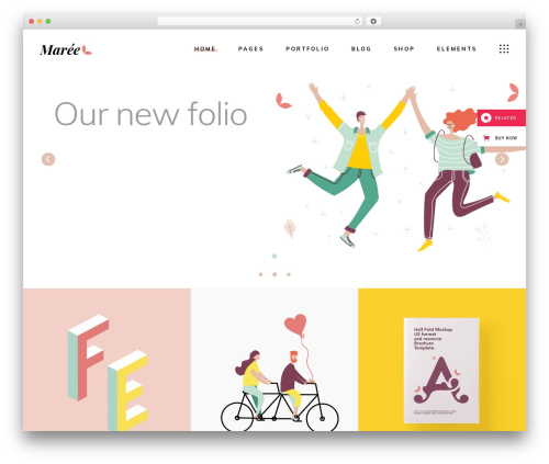 Maree top WordPress theme - maree.qodeinteractive.com