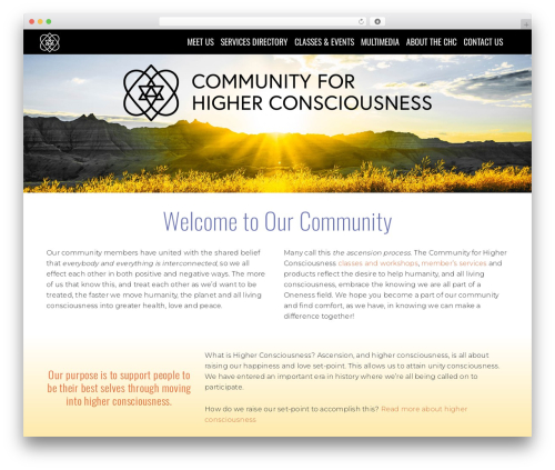 Visual elements WordPress plugin - communityforhigherconsciousness.com