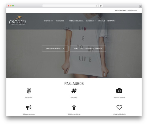 PrintShop best WordPress theme - pirum.lt