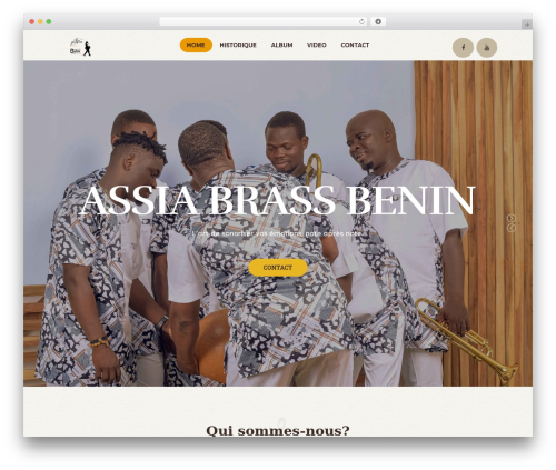 Rhythmo WordPress website theme - assiabrassbenin.com
