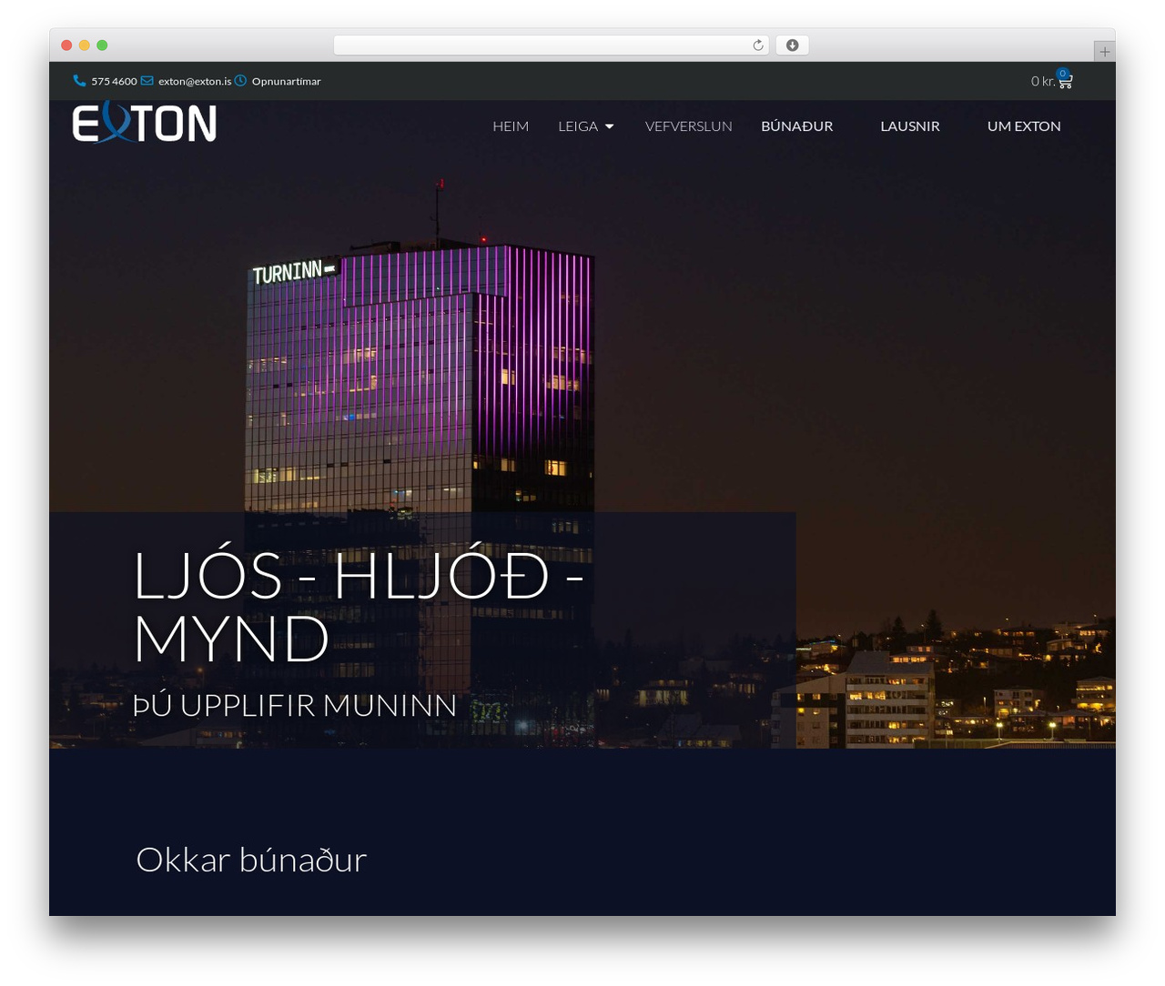 Storefront Child WordPress ecommerce theme - exton.is
