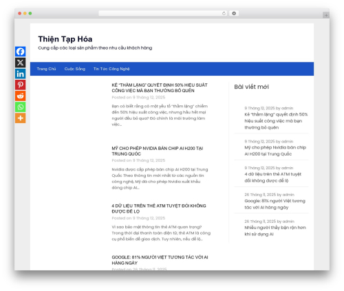 WordPress theme NewsPaperly - thienc.com