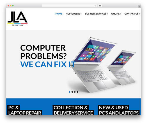 WordPress theme cherry - jla-computers.co.uk