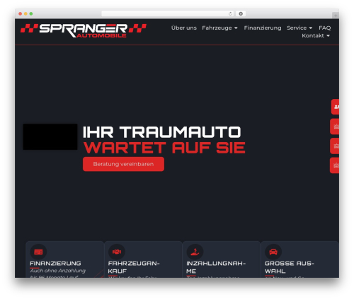 WordPress theme childTheme - spranger-automobile.de