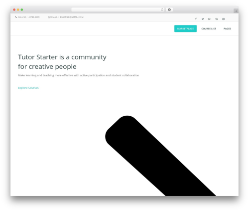 WordPress theme Course Theme - eduarti.com