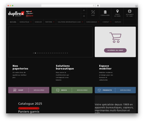 WordPress theme Divi - duplirex-group.ch