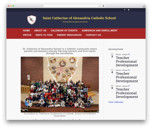 WordPress theme Total School - saintcatherineschool.org
