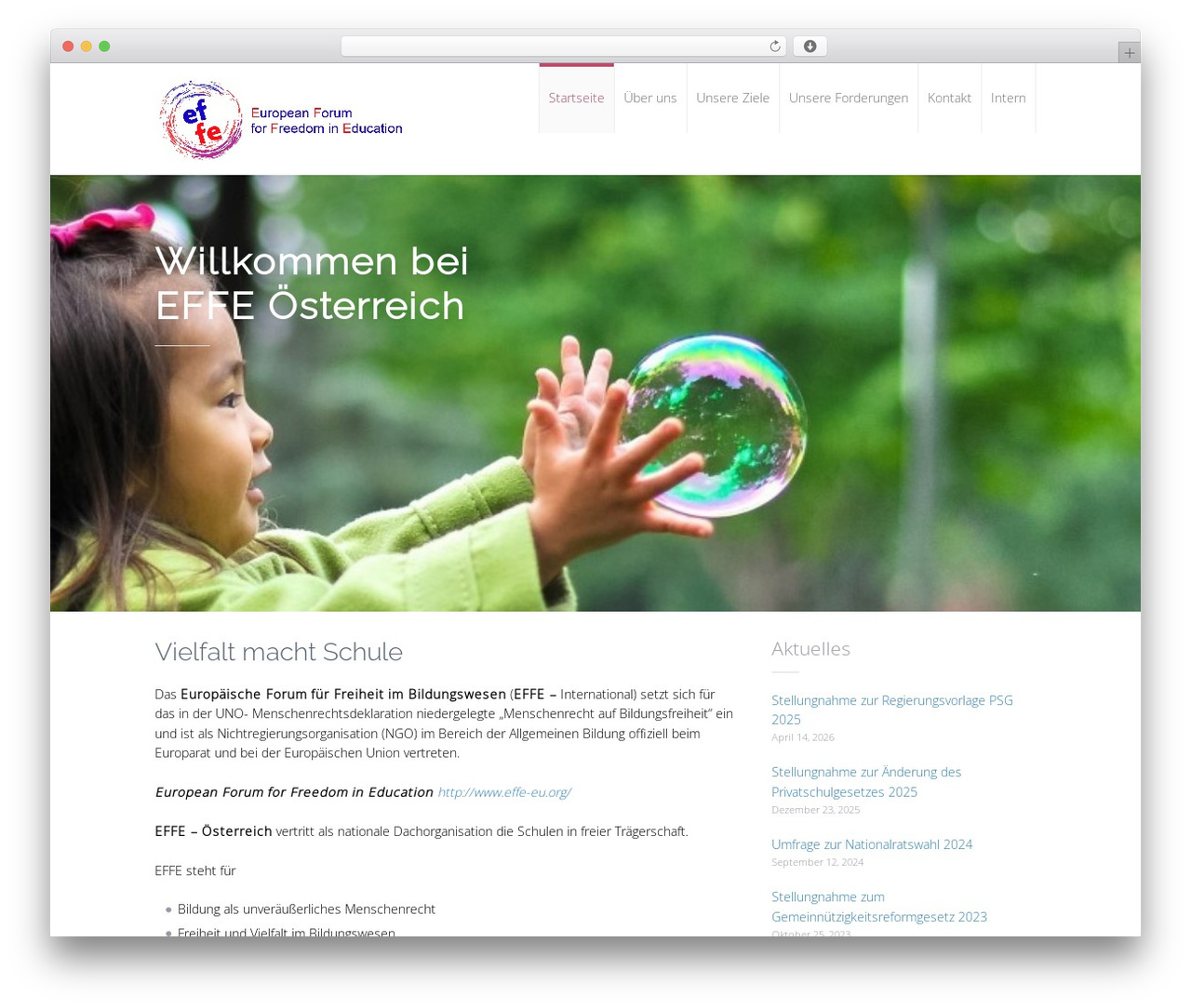 WordPress theme Transcend - effe.at WordPress theme Transcend - effe.at