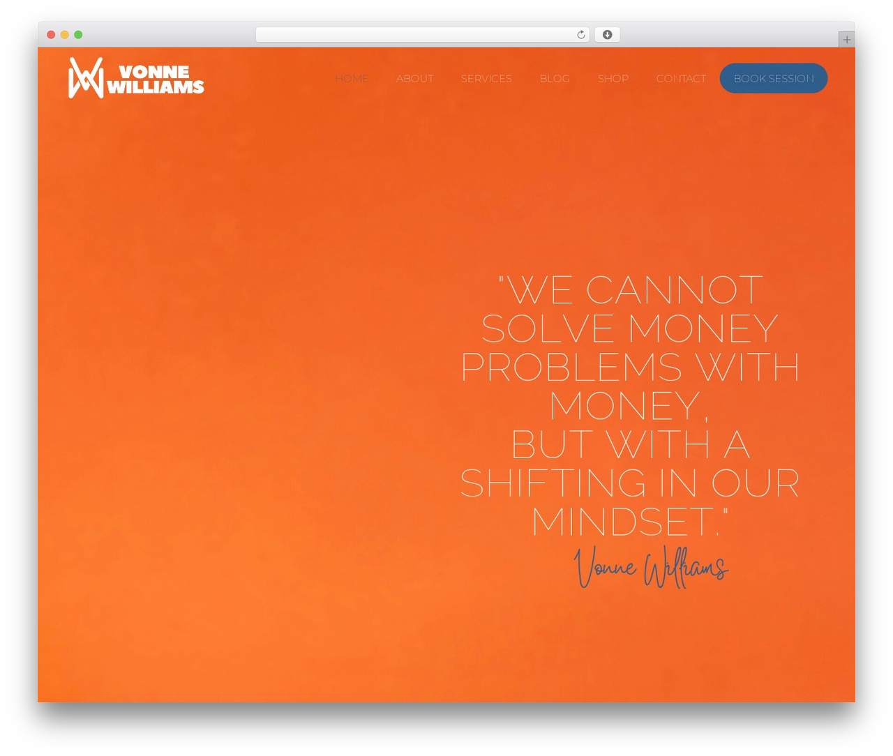 WordPress website theme Bridge - vonnewilliams.com