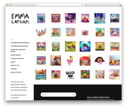 WordPress website theme Illustrator - emmalatham.com