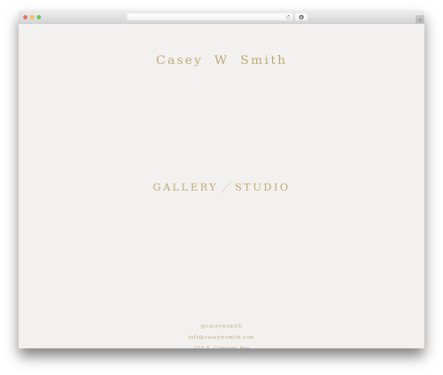 WordPress website theme studiocavaco - caseywsmith.com